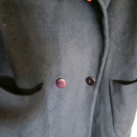 Vintage Prima Lana wool coat in blue - Picture 4 of 6